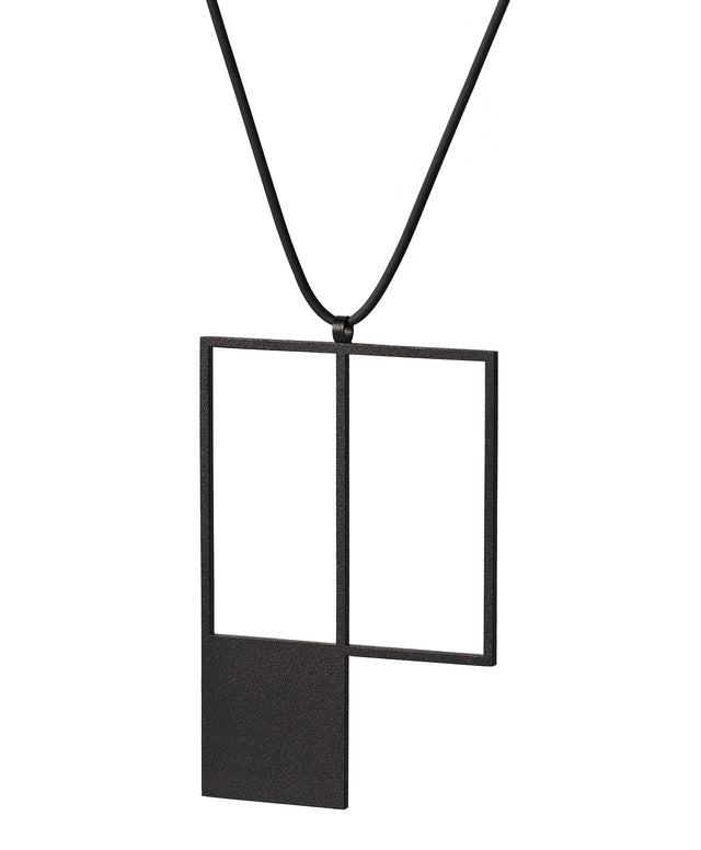 side view of a large statement necklace from KONZUK Artus collection.