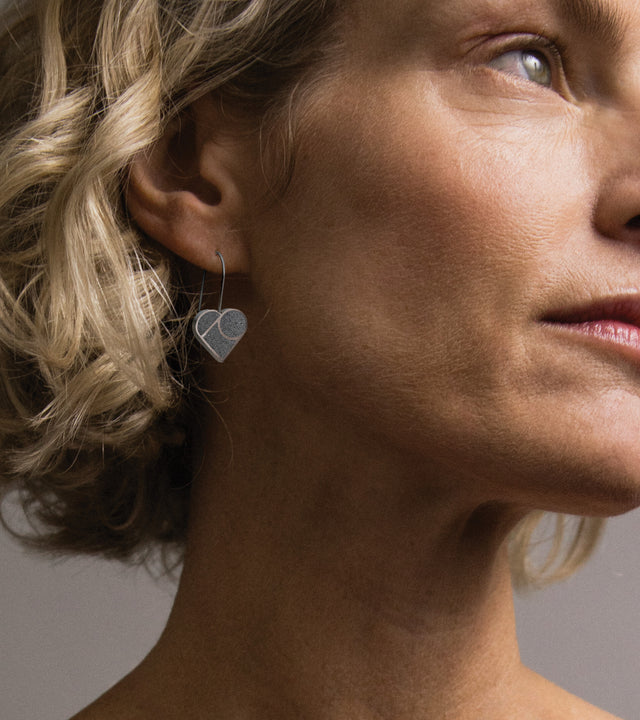 Luv Steel Earring Drops