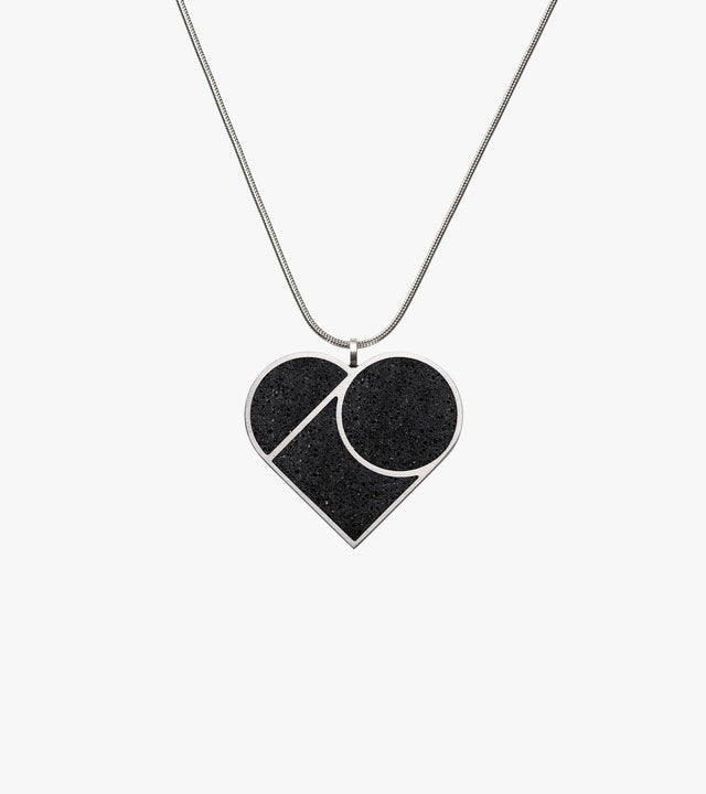 Luv Steel Linear Necklace - L