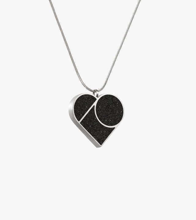 Luv Steel Linear Necklace - L