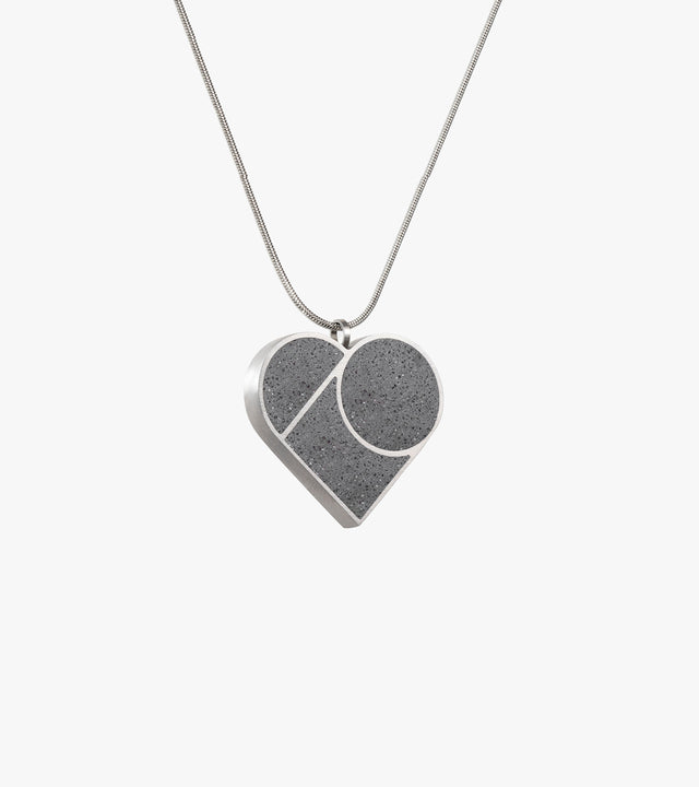 Luv Steel Linear Necklace - L