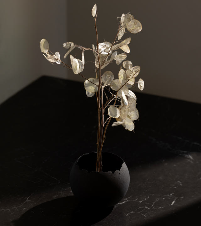 L Orbis Concrete Vessel - Black