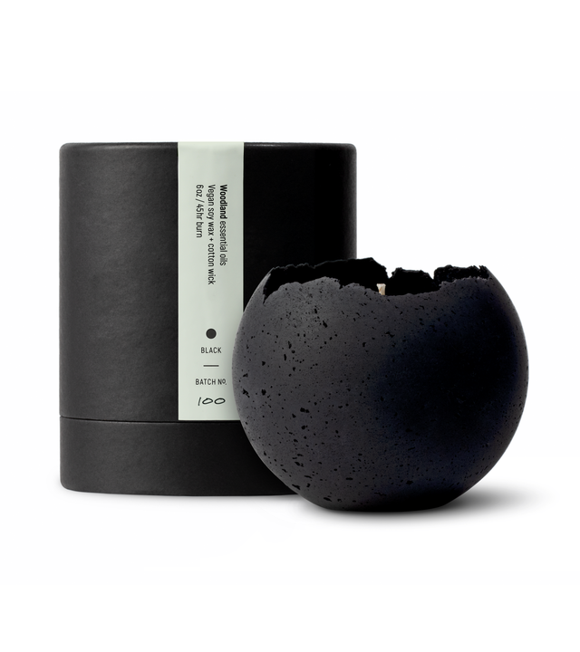 M - Orbis Concrete Candle - Black
