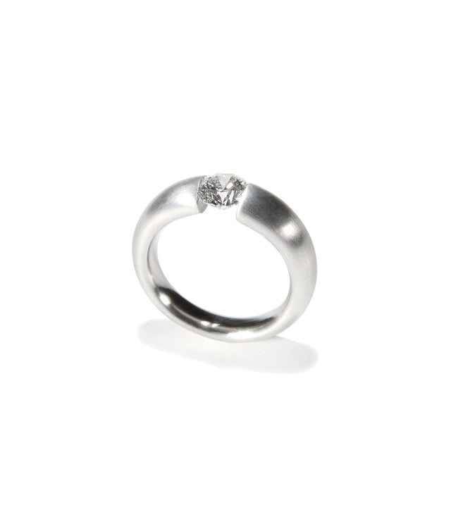 KMr164dp Facet Engagement Ring