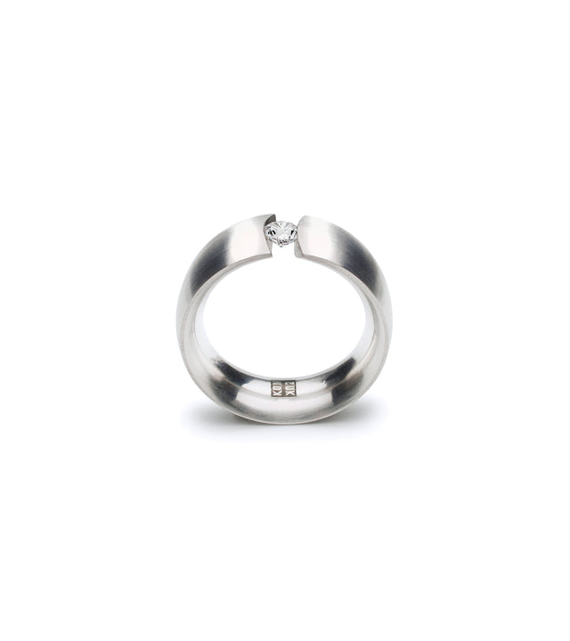 KMr177d Facet Engagement Ring