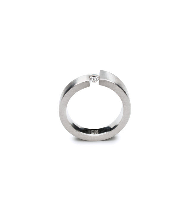 KMr179d Facet Engagement Ring