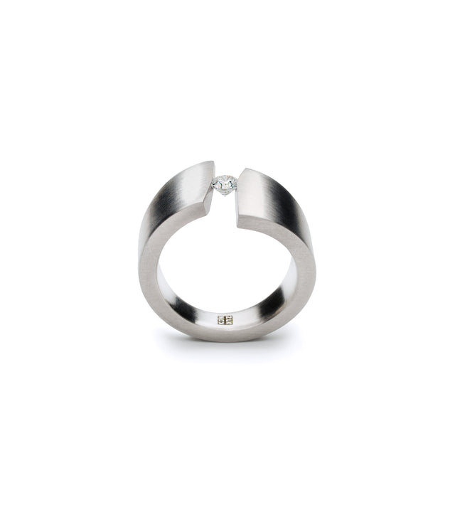 interesting and architectural diamond ring