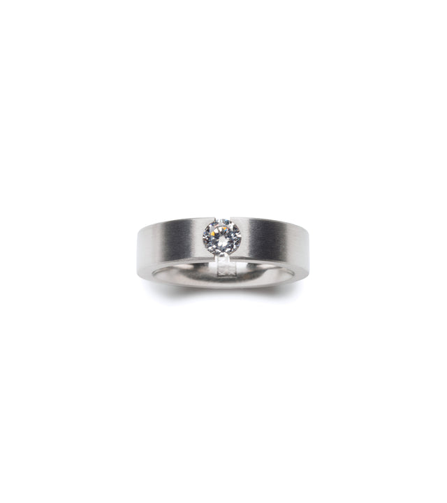KMr188d Facet Engagement Ring
