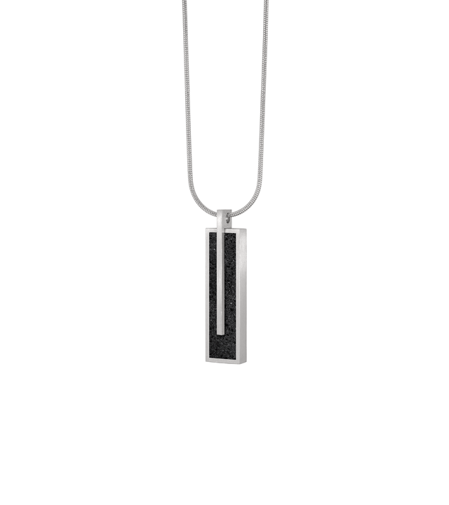 Memento Rectangle Pendant - BLK