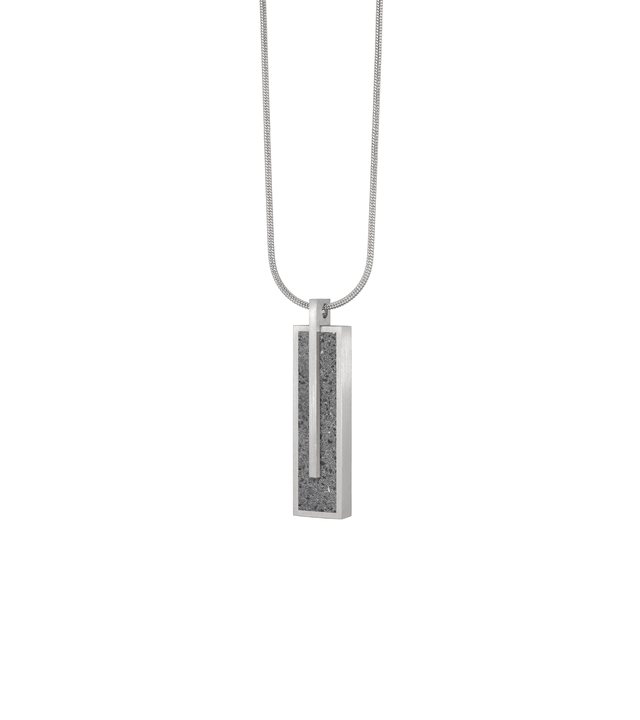 Memento Rectangle Pendant - NAT