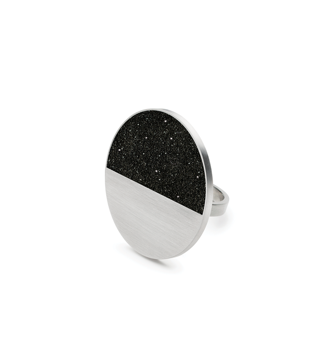 Make a statement with the Cephei Major diamond dust infused concrete set into a stainless steel ring.