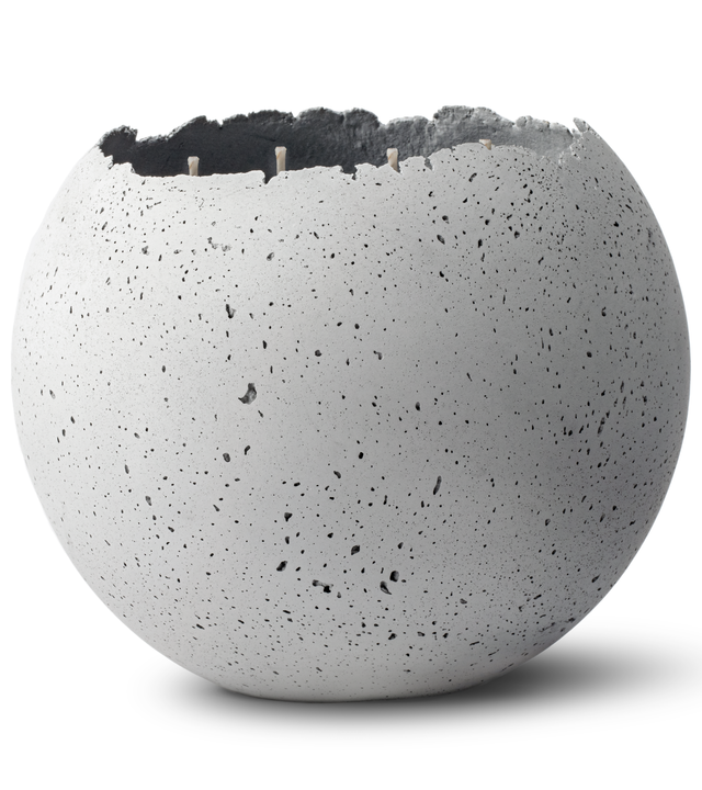 XL Orbis 4-wick Concrete Candle - Natural