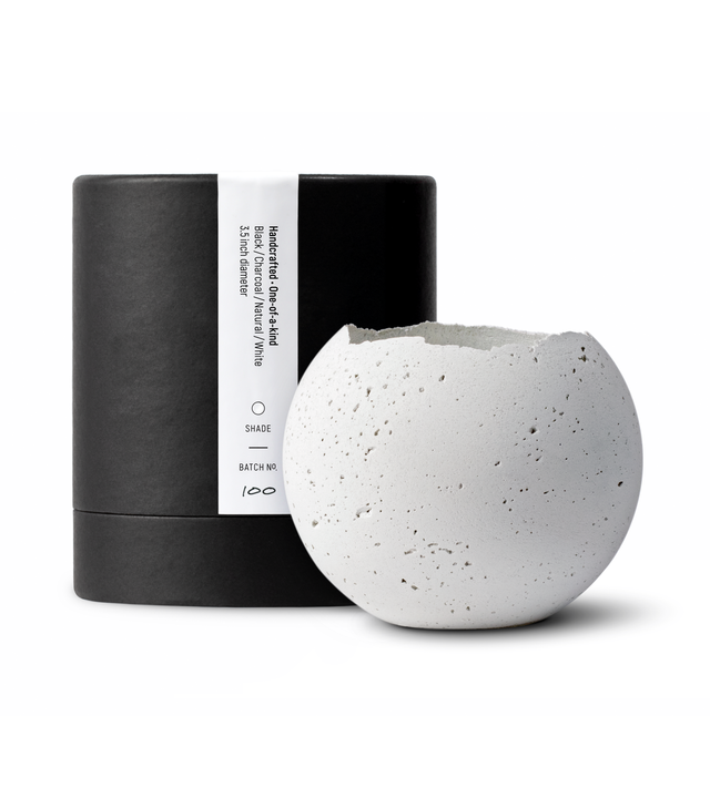 M - Orbis Concrete Vessel - White