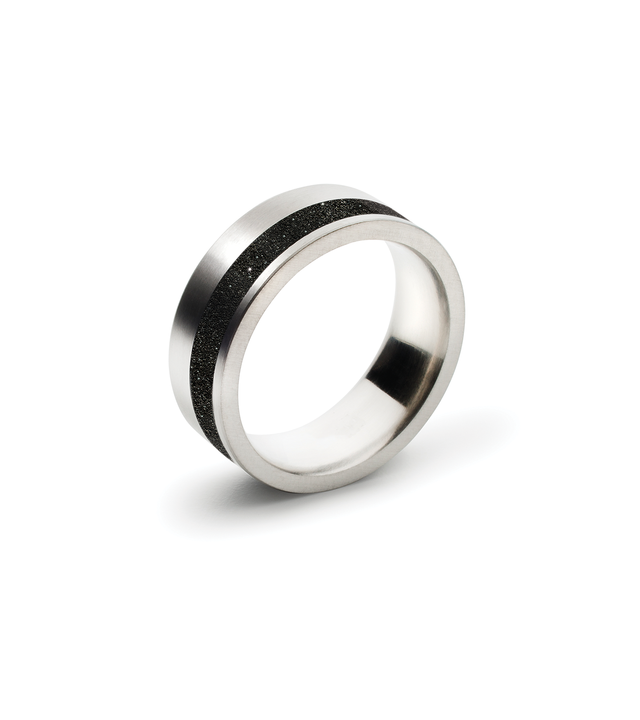 Wedding Rings Concrete and Diamond Dust Union Collection KONZUK