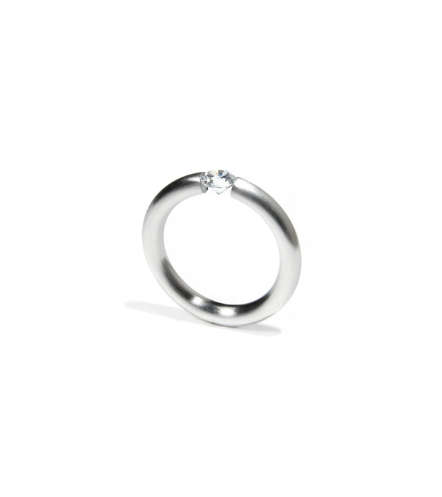 KMr159d Facet Engagement Ring