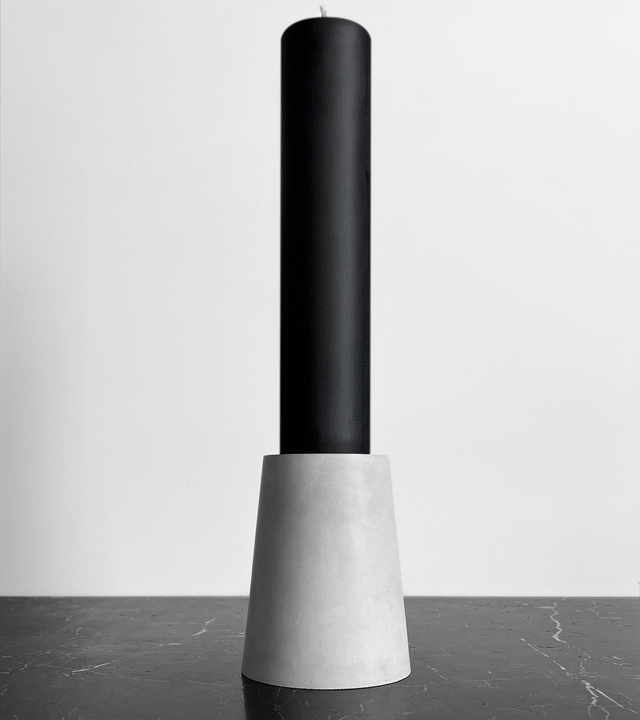Monument | Spire Candle - Natural / Black
