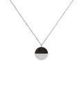 Mira minor concrete and diamond dust necklace achieves minimalist beauty with modernist jewelry design that echoes architectural principles of balance, rhythm and harmony.