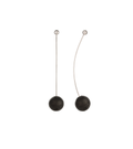 Perseids earrings balance concrete with stainless steel minimalist geometric forms.